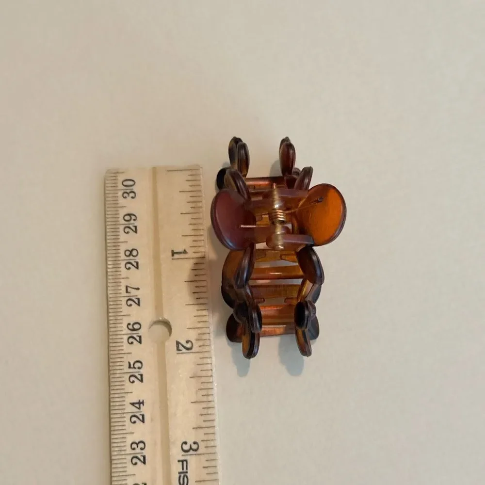 Floral Brown Hair Clip N1411